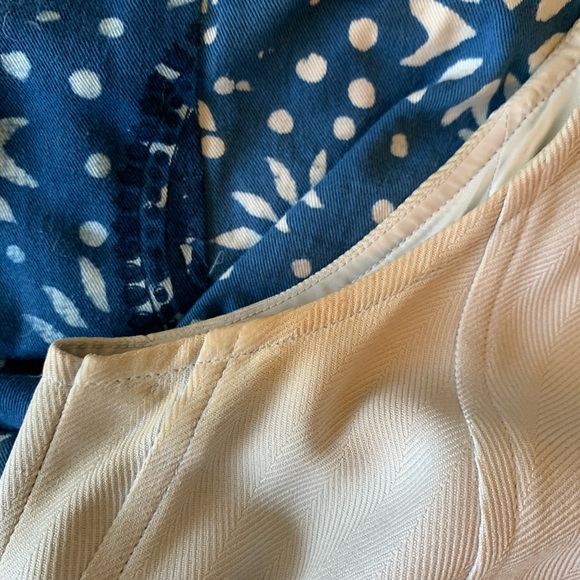 100% Silk Banana Republic Light Blue 90s Vintage Herringbone Weave Sheath Dress - Picture 8 of 9